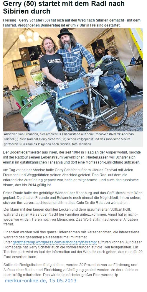 Radl nach Sibirien durch